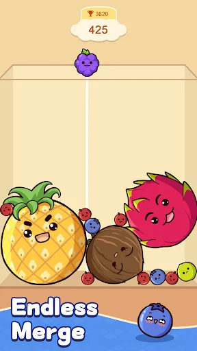 Gameplay screenshot 2 from Fruit Merge: Match Game - Puzzle game